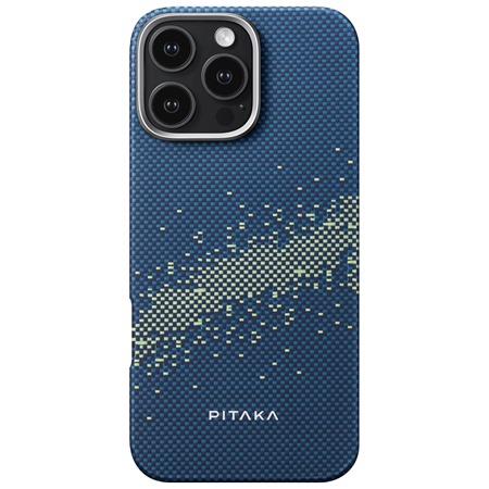 Pitaka Tactile Woven Case aramidov kryt s podporou MagSafe pro Apple iPhone 16 Pro modr / zelen