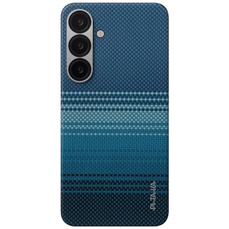 Pitaka Tactile Woven Case aramidov kryt s podporou MagSafe pro Samsung Galaxy S25 modr