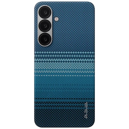 Pitaka Tactile Woven Case aramidov kryt s podporou MagSafe pro Samsung Galaxy S25+ modr