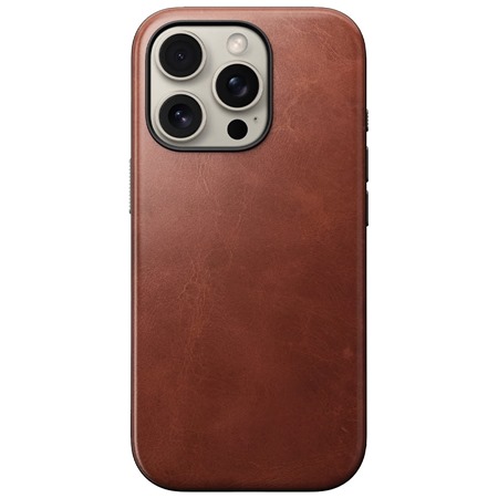 Nomad Modern Leather koen zadn kryt pro Apple iPhone 16 Pro Max hnd