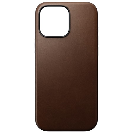 Nomad Modern Leather koen zadn kryt pro Apple iPhone 16 Pro Max tmav hnd