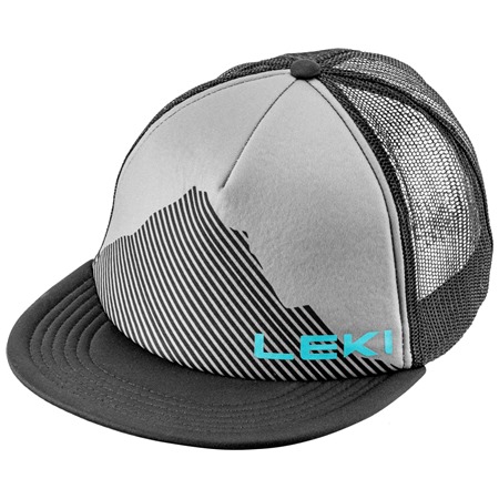 LEKI Logo Cap LEKI, black-sharkskin-peacock blue, One size