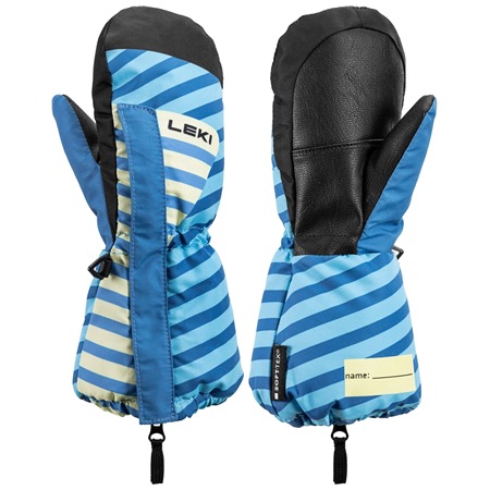 LEKI Little Paw Mitt Long, brightblue-steel blue-frozen yellow, 1.0