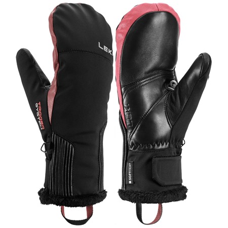 LEKI Vallarta 3D Women Mitt, black-rose, 6.0