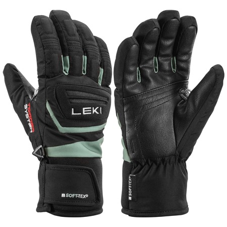 LEKI Griffin 3D Junior, black-dusty green, 4.0