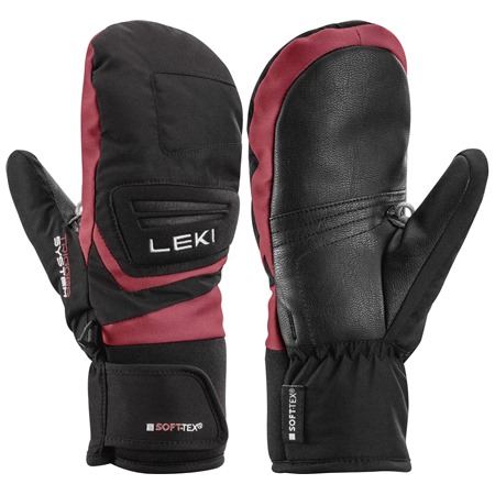 LEKI Griffin 3D Junior Mitt, black-rose, 4.0