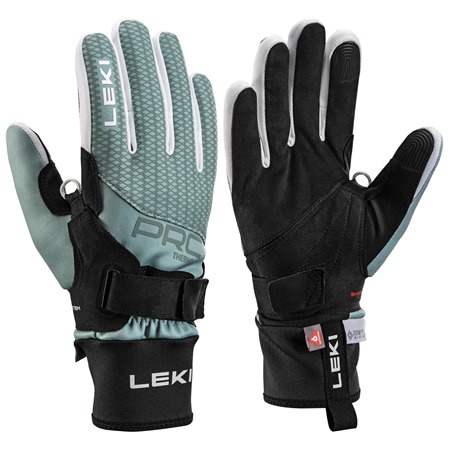 LEKI PRC ThermoPlus Shark Women, black-ice green , 6.0