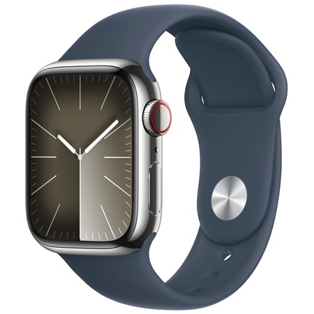 Apple Watch Series9 Cellular 41mm Steel / Storm Blue S / M