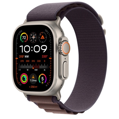 Apple Alpine Loop provlkac emnek Alpsk tah pro Apple Watch 42 / 44 / 45 / 49mm Indigo M