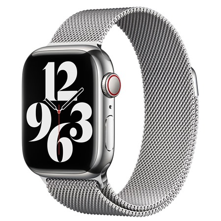 Apple Milanese Loop emnek milnsk tah pro Apple Watch 38 / 40 / 41mm Silver