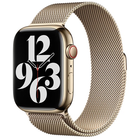 Apple Milanese Loop emnek milnsk tah pro Apple Watch 42 / 44 / 45 / 49mm Gold