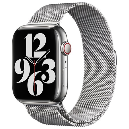 Apple Milanese Loop emnek milnsk tah pro Apple Watch 42 / 44 / 45 / 49mm Silver