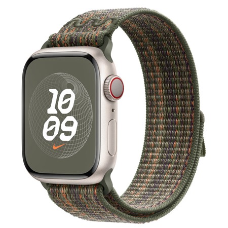 Apple Nike Sport Loop provlkac sportovn emnek pro Apple Watch 38 / 40 / 41mm Sequoia / Orange