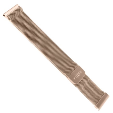 FIXED Mesh Strap nerezov emnek 22mm Quick Release pro smartwatch rov zlat