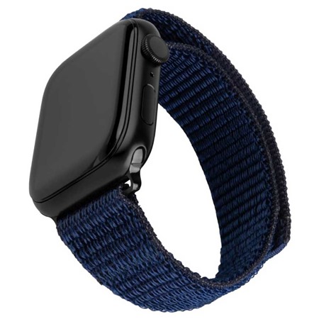 FIXED Nylon Sporty Strap nylonov emnek pro Apple Watch Ultra / 2 49mm tmav modr