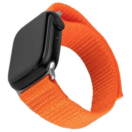 FIXED Nylon Sporty Strap nylonov emnek pro Apple Watch Ultra / 2 49mm oranov