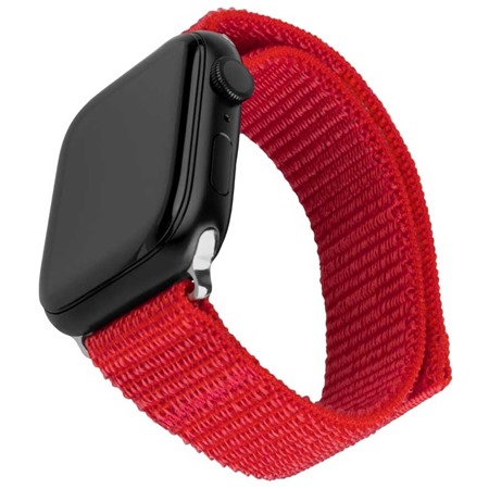 FIXED Nylon Sporty Strap nylonov emnek pro Apple Watch Ultra / 2 49mm erven