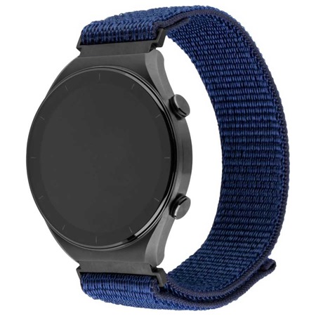 FIXED Nylon Sporty Strap nylonov emnek 20mm Quick Release pro smartwatch tmav modr