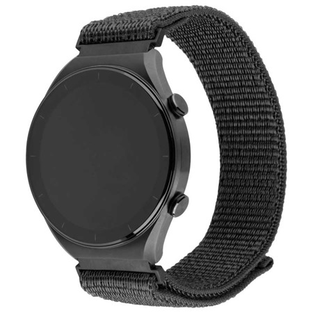 FIXED Nylon Sporty Strap nylonov emnek 20mm Quick Release pro smartwatch tmav ed