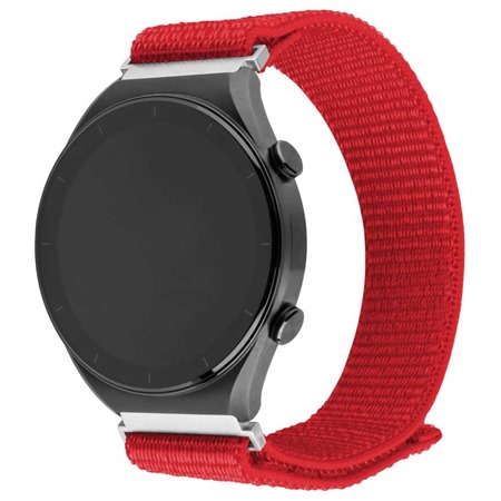 FIXED Nylon Sporty Strap nylonov emnek 20mm Quick Release pro smartwatch erven