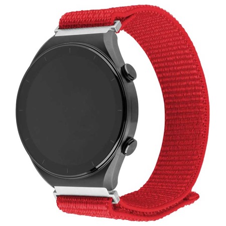 FIXED Nylon Sporty Strap nylonov emnek 22mm Quick Release pro smartwatch erven