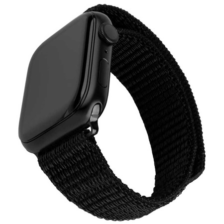 FIXED Nylon Sporty Strap nylonov emnek pro Apple Watch 38 / 40 / 41mm ern