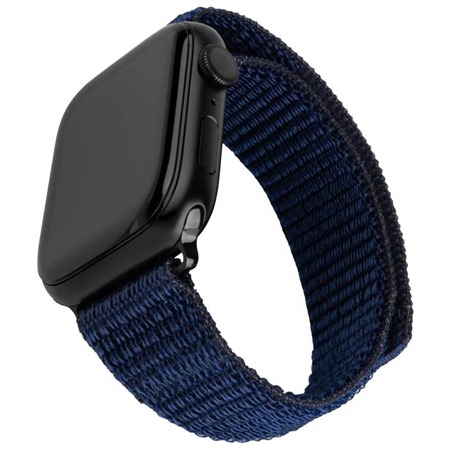 FIXED Nylon Sporty Strap nylonov emnek pro Apple Watch 38 / 40 / 41mm tmav modr