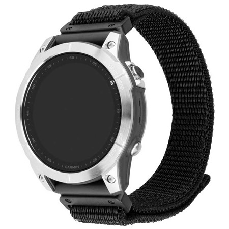 FIXED Nylon Sporty Strap nylonov emnek pro Garmin 22mm QuickFit ern