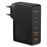 Baseus GaN2 Pro 100W nabjeka 2x USB-C + 2x USB-A ern