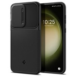 Spigen Optik Armor zadn kryt s krytkou kamery pro Samsung Galaxy S23 ern