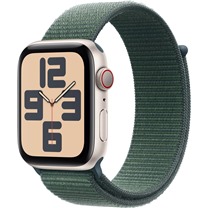 Apple Watch SE 2024 Cellular 44mm Starlight + Lake Green Sport Loop