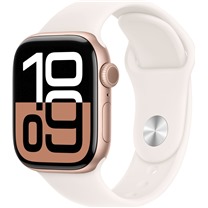 Apple Watch Series10 Cellular 42mm Rose Gold + Light Blush Sport Band M/L