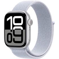 Apple Watch Series10 Cellular 42mm Silver + Blue Cloud Sport Loop