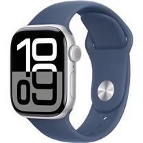 Apple Watch Series10 Cellular 42mm Silver + Denim Sport Band M/L