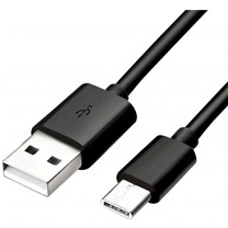 Samsung 25W USB-A / USB-C 1,5m ern kabel bulk (EP-DG970BBE)