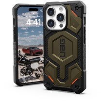 UAG Monarch Pro MagSafe odoln zadn kryt pro Apple iPhone 15 Pro kevlarov zelen