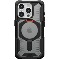 UAG Plasma odoln zadn kryt se stojnkem a MagSafe magnety pro Apple iPhone 15 Pro ern / oranov