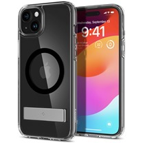 Spigen Ultra Hybrid S zadn kryt se stojnkem a podporou MagSafe pro Apple iPhone 15 Plus ern