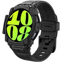 Spigen Rugged Armor Pro kompletn pouzdro s emnkem pro Samsung Galaxy Watch7 40mm ern