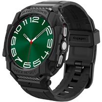 Spigen Rugged Armor Pro kompletn pouzdro s emnkem pro Samsung Galaxy Watch Ultra ern