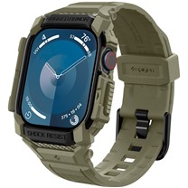 Spigen Rugged Armor Pro kompletn pouzdro s emnkem pro Apple Watch Series 10 46mm zelen