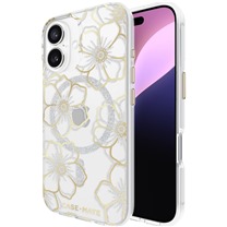 Case Mate Floral Gems odoln zadn kryt s podporou MagSafe pro Apple iPhone 16 zlat