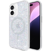 Case Mate Twinkle Disco odoln zadn kryt s podporou MagSafe pro Apple iPhone 16 stbrn