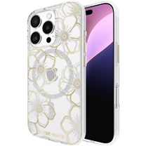 Case Mate Floral Gems odoln zadn kryt s podporou MagSafe pro Apple iPhone 16 Pro zlat