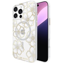 Case Mate Floral Gems odoln zadn kryt s podporou MagSafe pro Apple iPhone 16 Pro Max zlat