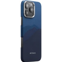 Pitaka Tactile Woven Case StarPeak fosforeskujc aramidov kryt pro Apple iPhone 16 Pro modr / tmav modr