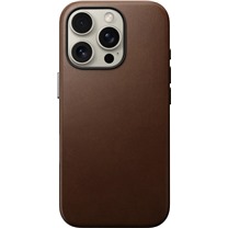 Nomad Traditional Leather case koen zadn kryt pro Apple iPhone 16 Pro tmav hnd