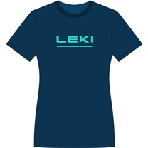 LEKI Logo T-Shirt LEKI Women, dark denim-mint, L