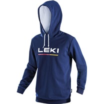 LEKI Logo Hoodie LEKI, true navy blue-white, L