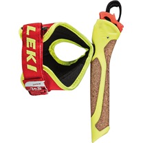 LEKI Nordic Shart FRT4 grip 16,5mm, neonyellow-brown, Cork glued on, mounted